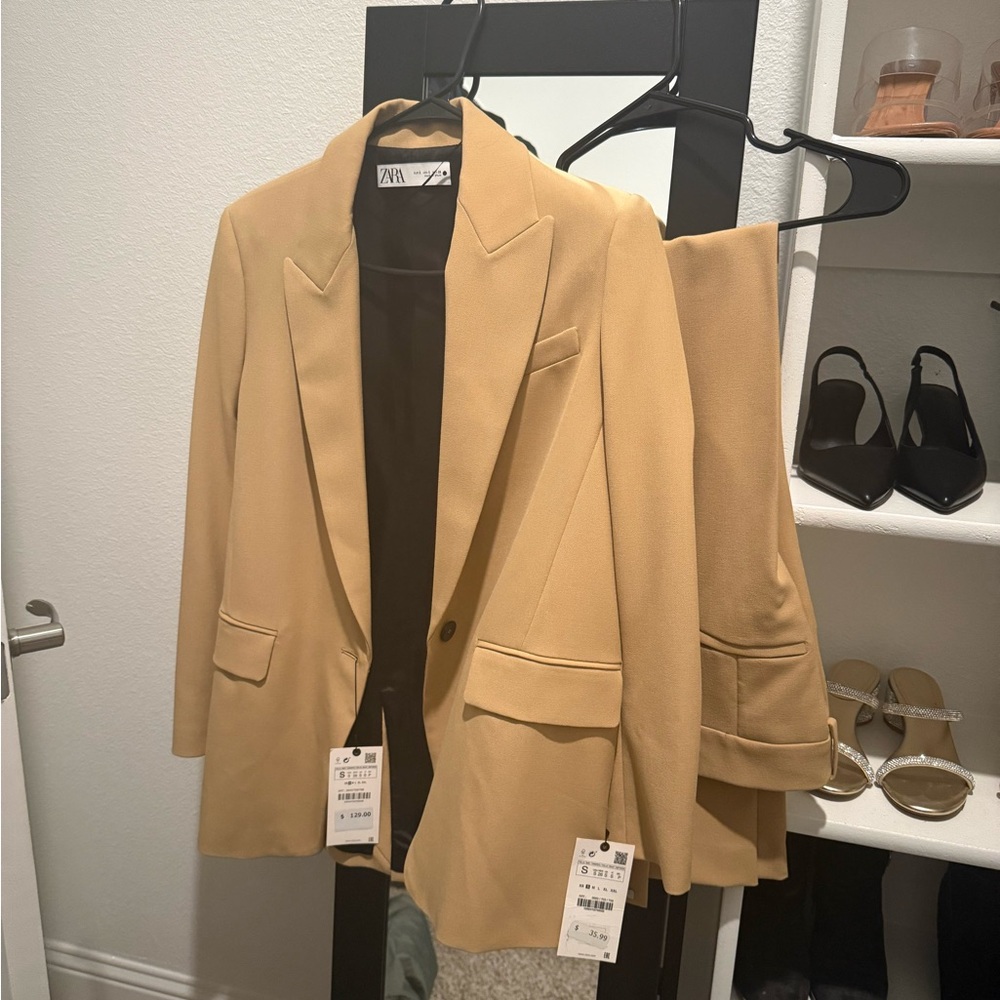Zara Womens Blazer & Pant Suit NEW